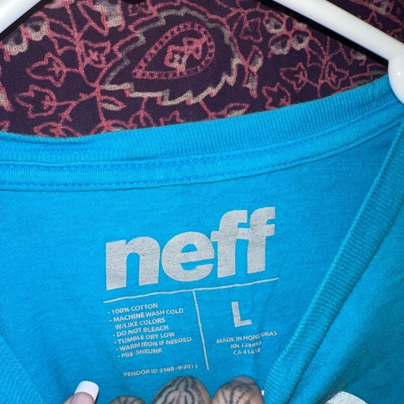 Neff Blue Graphic Tee - Picture 3 of 4